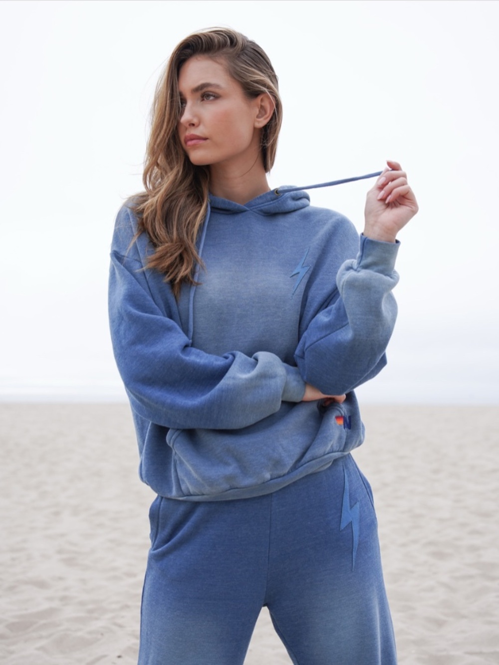 Aviator nation bolt stitched hoodie